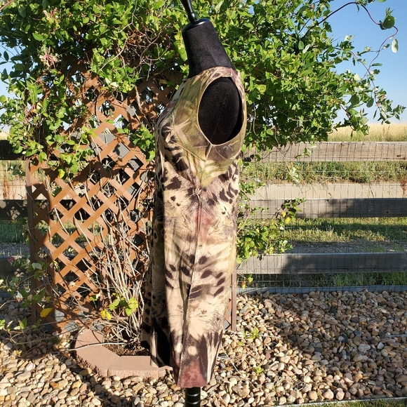 Connected Apparel Butterfly Camouflage Animal Print Women's Dress Size 8 EUC - Picture 7 of 9